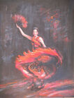 tancerka flamenco, dla Agnieszki, 50x40cm, szpachla