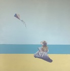 Wakacje, akryl, 100x100 cm